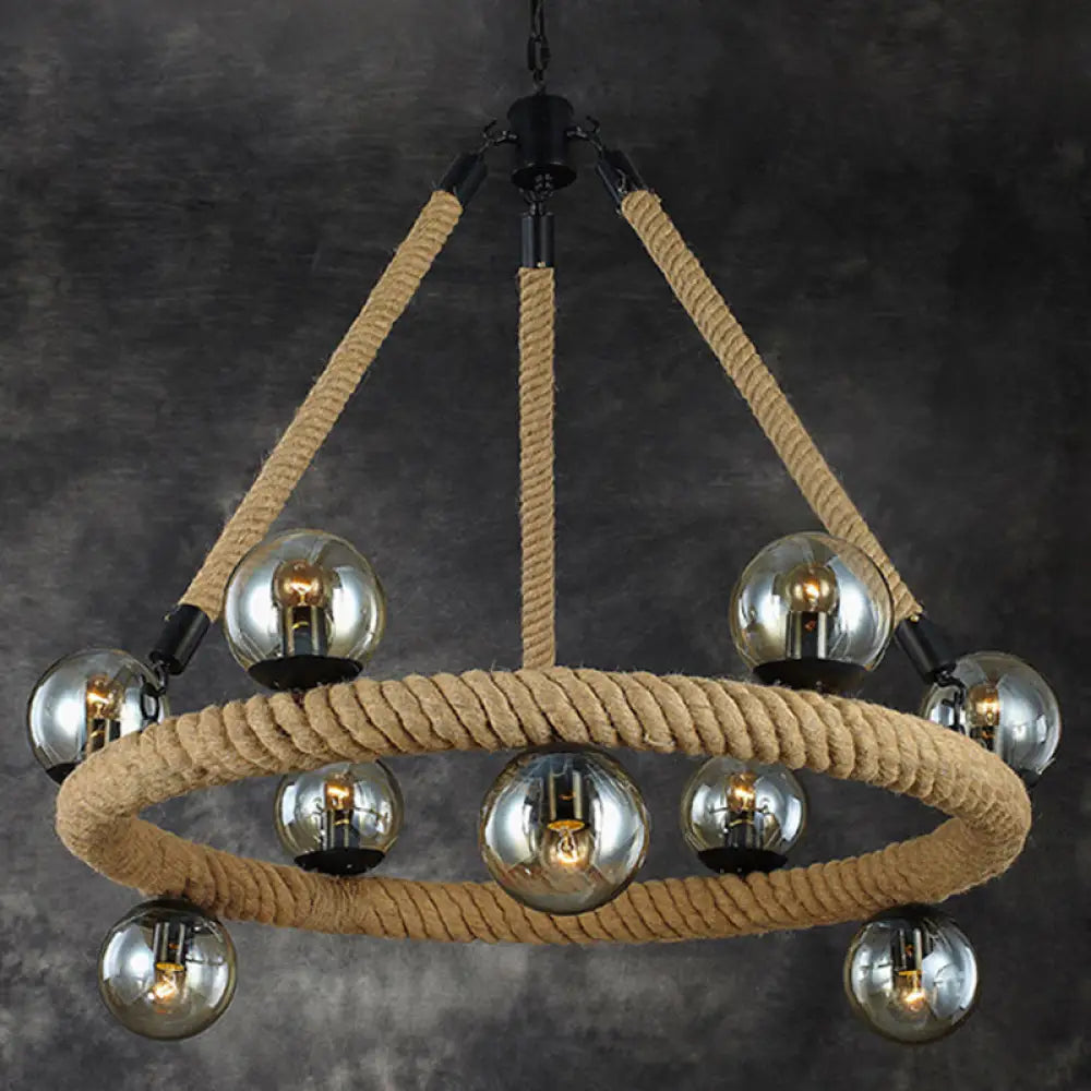 Art Deco Chandeliers for a Retro - Glam LookArt Deco Chandeliers for a Retro - Glam LookIndustrial Rope Chandelier with Glass Shade - Beige 9-Light Fixture for Dining Room Art Deco Chandeliers for a Retro - Glam LookArt Deco Chandeliers for a Retro - Glam LookIndustrial Rope Chandelier with Glass Shade - Beige 9-Light Fixture for Dining Room