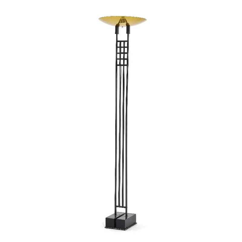  Way Switch Floor Lamp for Multiple Light Intensity Levels Way Switch Floor Lamp for Multiple Light Intensity LevelsBlack and Brass Torchiere Floor Lamp