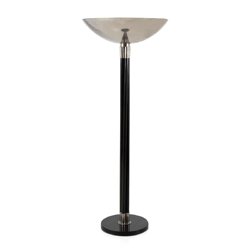 Metal Floor Lamp with a Matte Black Finish for a Sleek LookMetal Floor Lamp with a Matte Black Finish for a Sleek LookBlack & Silver Floor Lamp