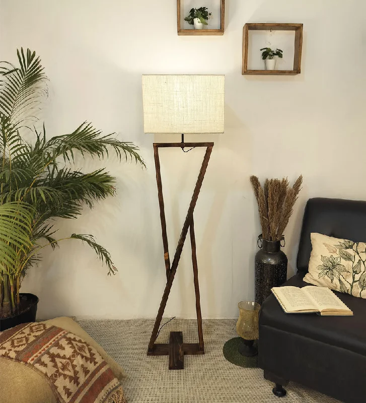 Adjustable Height Floor Lamp for Versatile Lighting NeedsAdjustable Height Floor Lamp for Versatile Lighting NeedsChloe Wooden Floor Lamp with Brown Base and Jute Fabric Lampshade