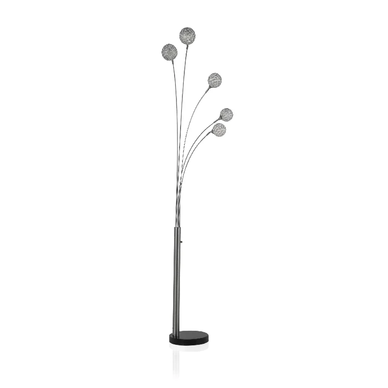 Modern Minimalist Floor Lamp for Contemporary Living RoomsChrome & Glass Spheres Floor Lamp