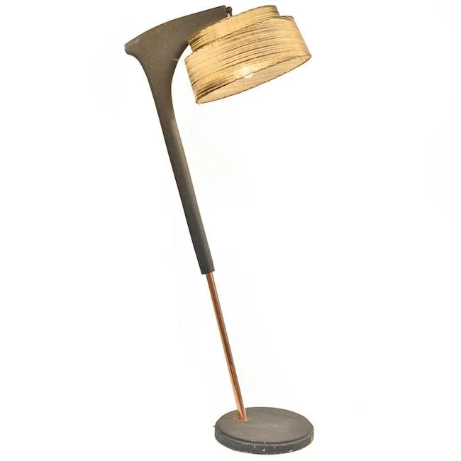 Modern Minimalist Floor Lamp for Contemporary Living RoomsCopper Black Slanted Floor Lamp