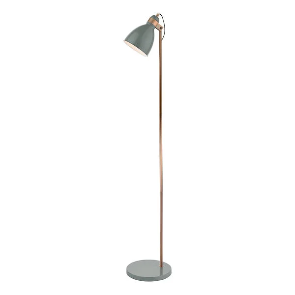 Smart Floor Lamp with Voice Control and Bluetooth ConnectivitySmart Floor Lamp with Voice Control and Bluetooth ConnectivityDar Frederick Floor Lamp Grey and Copper