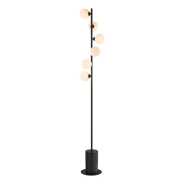 Marble Base Floor Lamp for a Touch of LuxuryMarble Base Floor Lamp for a Touch of LuxuryDar Spiral Floor Lamp Black with Opal Shades