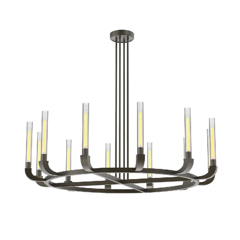 Chandeliers with Adjustable Arms for Directional LightingChandeliers with Adjustable Arms for Directional LightingDistrict Living CH316012UBCR 12 Light Chandelier Flute Urban Bronze/C - Exact Size Chandeliers with Adjustable Arms for Directional LightingChandeliers with Adjustable Arms for Directional LightingDistrict Living CH316012UBCR 12 Light Chandelier Flute Urban Bronze/C - Exact Size