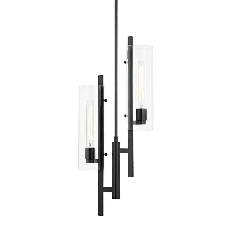 Chandeliers with Metal Frames in Black FinishChandeliers with Metal Frames in Black FinishAriel Pendant