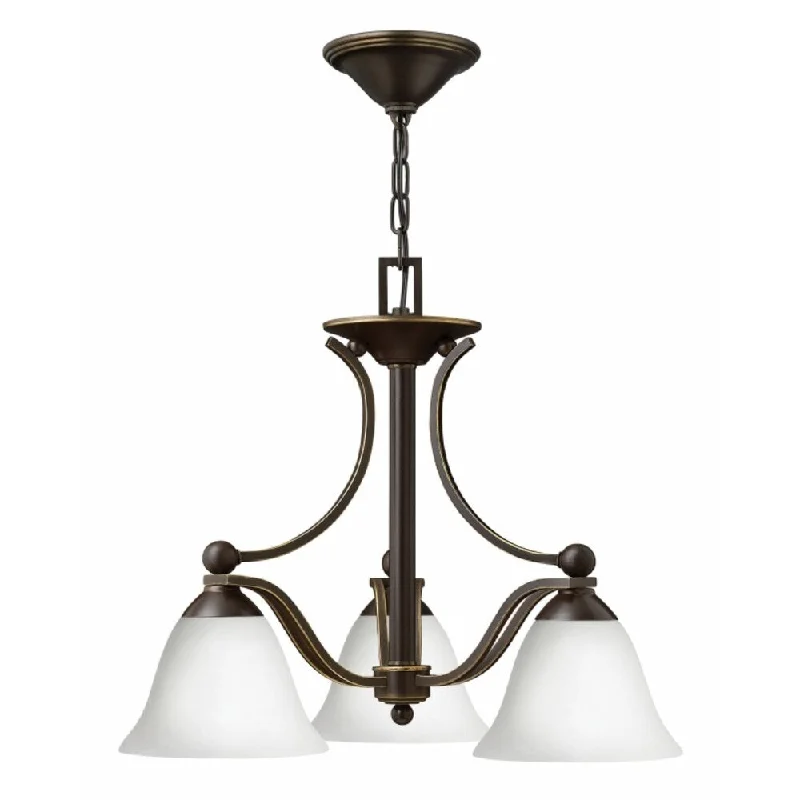 Chandeliers with Sputnik - Style Design for a Futuristic VibeChandeliers with Sputnik - Style Design for a Futuristic VibeHinkley Bolla 3-Light Chandelier in Olde Bronze with Opal