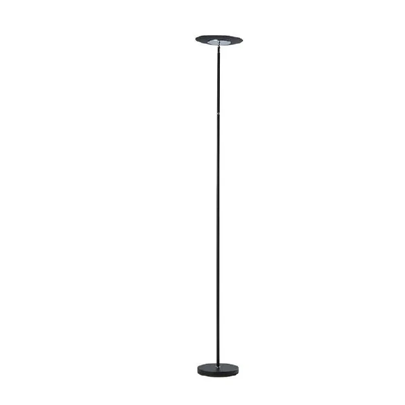 Fabric Floor Lamp with a Linen Shade for a Relaxed AestheticLinea LED Adjustable Torchiere Metal Floor Lamp