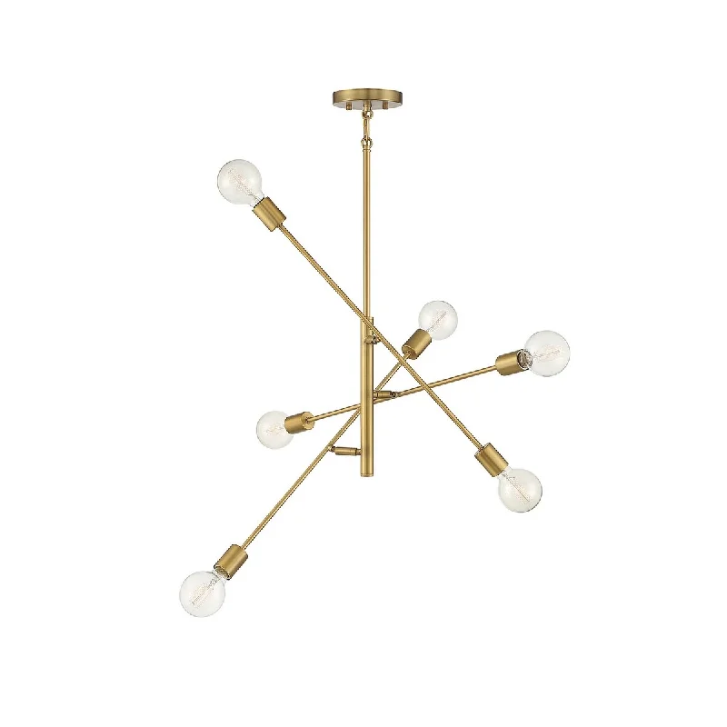 Chandeliers with Sputnik - Style Design for a Futuristic VibeChandeliers with Sputnik - Style Design for a Futuristic VibeMadison Six Light Chandelier Natural Brass - Exact Size Chandeliers with Sputnik - Style Design for a Futuristic VibeChandeliers with Sputnik - Style Design for a Futuristic VibeMadison Six Light Chandelier Natural Brass - Exact Size
