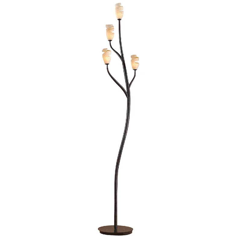 Bohemian Inspired Floor Lamp for Eclectic Home DecorMantra M3130 Forest Floor Lamp 4 Light G9 Brown/Black Oxide