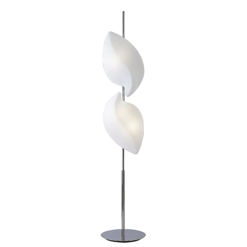 Metal Floor Lamp with a Matte Black Finish for a Sleek LookMetal Floor Lamp with a Matte Black Finish for a Sleek LookMantra M3588 Natura Floor Lamp 4 Light E27 Indoor Polished Chrome/Opal White