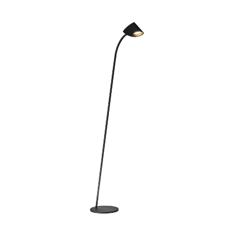 USB Charging Port Floor Lamp for Convenient Device ChargingMantra M7585 Capuccina 1 Light Floor Lamp 8.5W LED Black