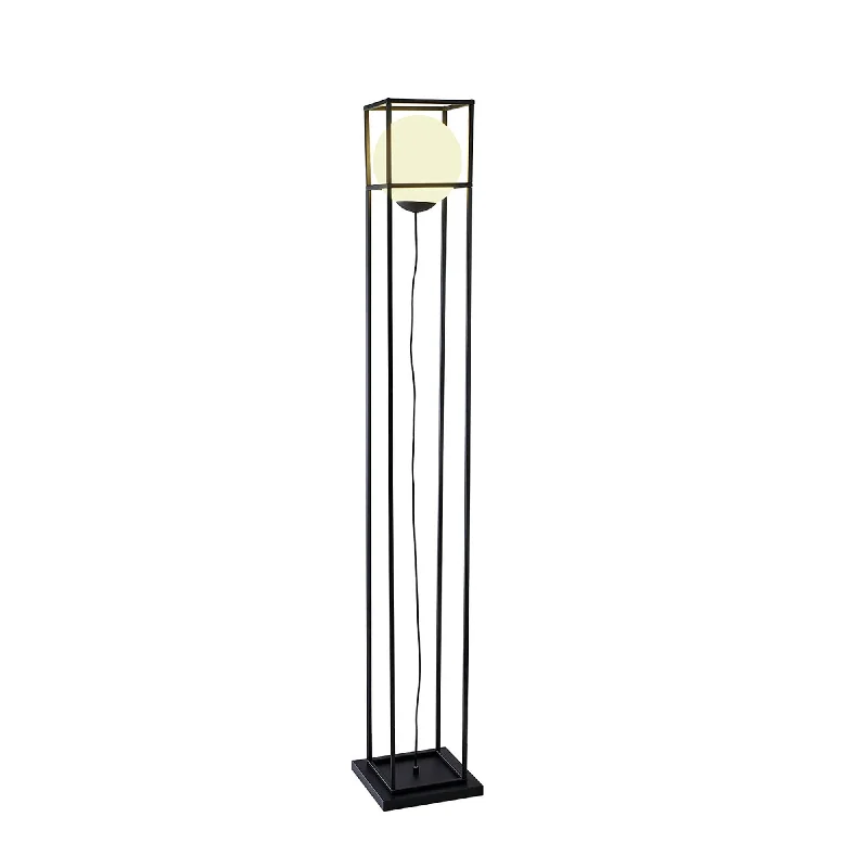 Marble Base Floor Lamp for a Touch of LuxuryMantra M7614 Desigual Small Floor Lamp 1 Light Matt Black