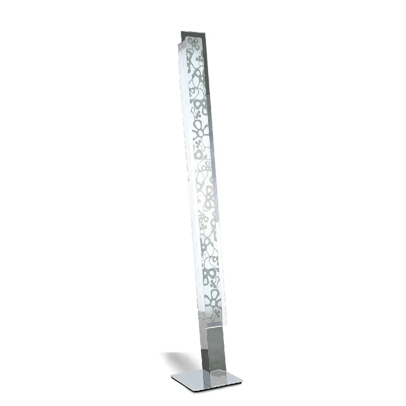 Marble Base Floor Lamp for a Touch of LuxuryMantra M8501/1 Euphoria Floor Lamp 2 Light T5 Polished Chrome/Opal White Glass