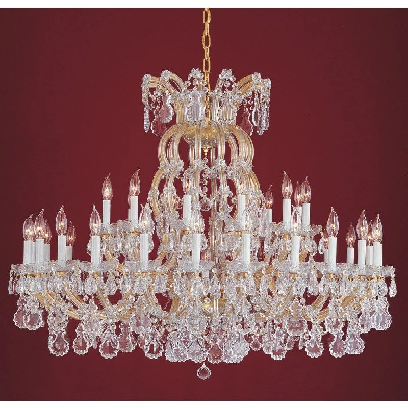 Rustic Wood Chandeliers for Country - Style HousesRustic Wood Chandeliers for Country - Style HousesMaria Theresa 37-light Gold/ Crystal Chandelier