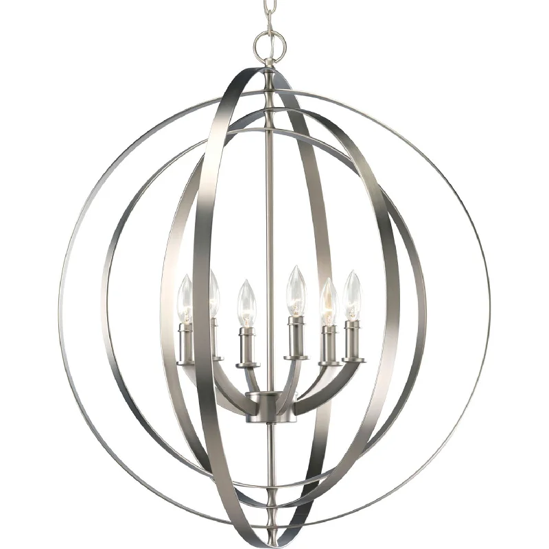 Chandeliers with Candle - Style Bulbs for a Classic AestheticChandeliers with Candle - Style Bulbs for a Classic AestheticEquinox Foyer Pendant