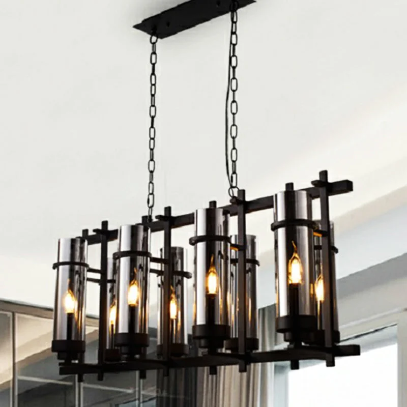 Chandeliers with Candle - Style Bulbs for a Classic AestheticChandeliers with Candle - Style Bulbs for a Classic AestheticIndustrial 8-Light Pendant Lamp in Smoked Glass and Black - Cylinder Chandelier Fixture Chandeliers with Candle - Style Bulbs for a Classic AestheticChandeliers with Candle - Style Bulbs for a Classic AestheticIndustrial 8-Light Pendant Lamp in Smoked Glass and Black - Cylinder Chandelier Fixture