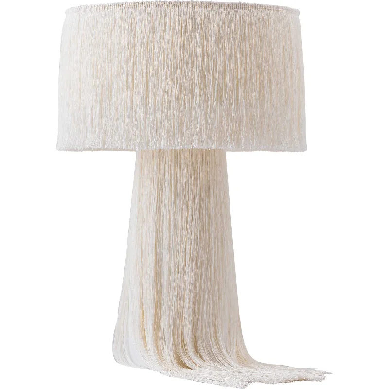 glass table lamps with a frosted surface for soft light diffusionglass table lamps with a frosted surface for soft light diffusionAtlas Tassel Table Lamp Cream