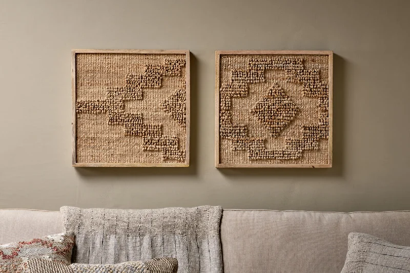 Mediterranean - Style Ceiling Lights with Terra - Cotta and Ceramic DetailsBawal Hemp & Jute Wall Art - Natural