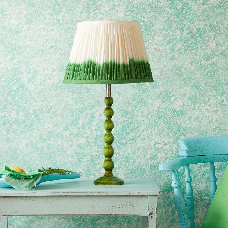 fabric table lamps with a linen shade for a relaxed and breathable lookfabric table lamps with a linen shade for a relaxed and breathable lookBayou table lamp in green lacquered wood