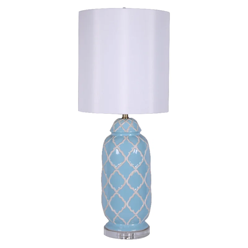 asian inspired table lamps with bamboo accents for a zen atmosphereasian inspired table lamps with bamboo accents for a zen atmosphereCeramic Urn Table Lamp, Blue/White