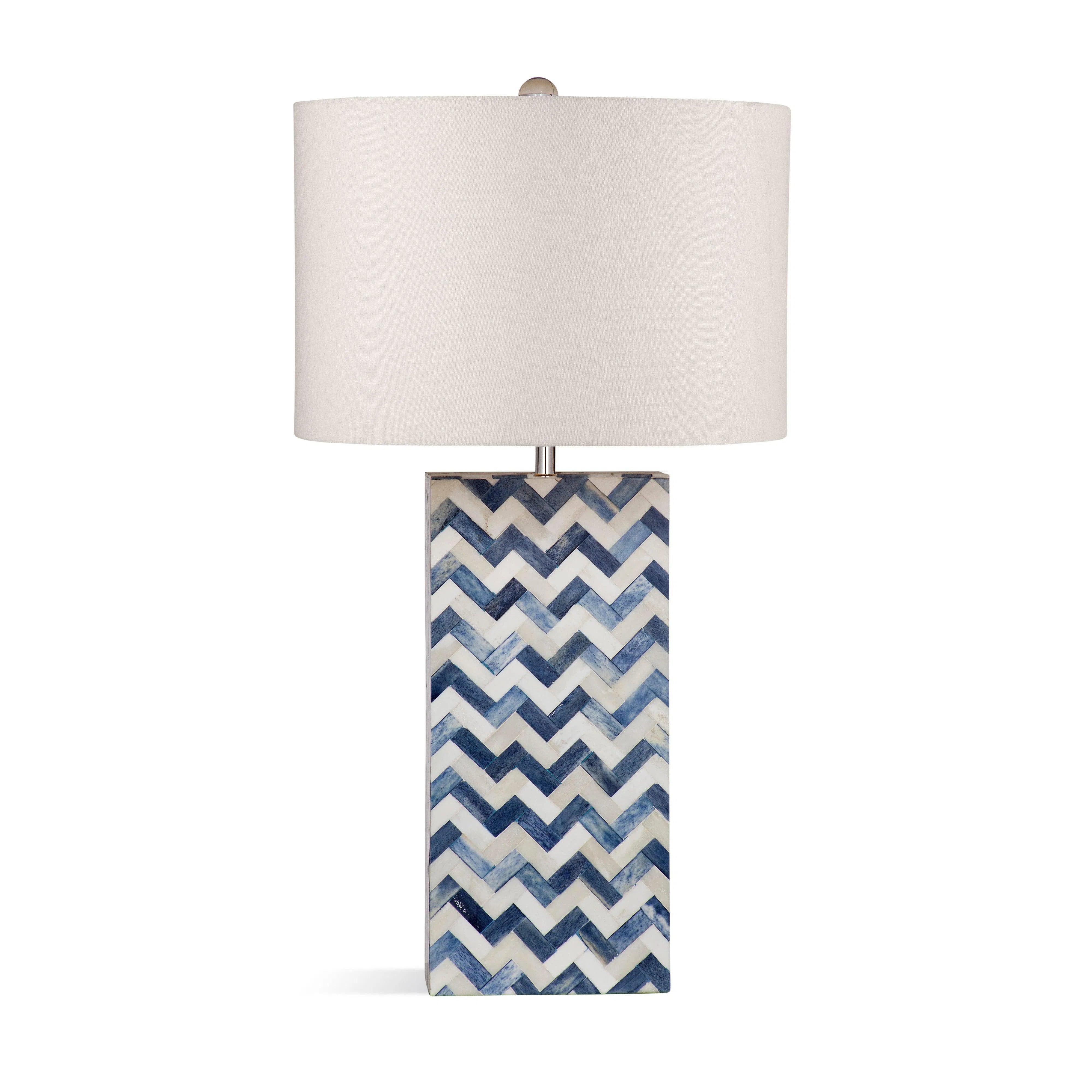 art deco table lamps with geometric shapes for a retro touchart deco table lamps with geometric shapes for a retro touchDunmore Bone and Iron Blue Table Lamp