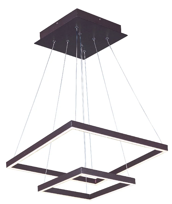 Art Nouveau Ceiling Lights with Organic, Flowing ShapesEnergy - Saving Chandeliers with LED BulbsQuad LED 2-Tier Pendant