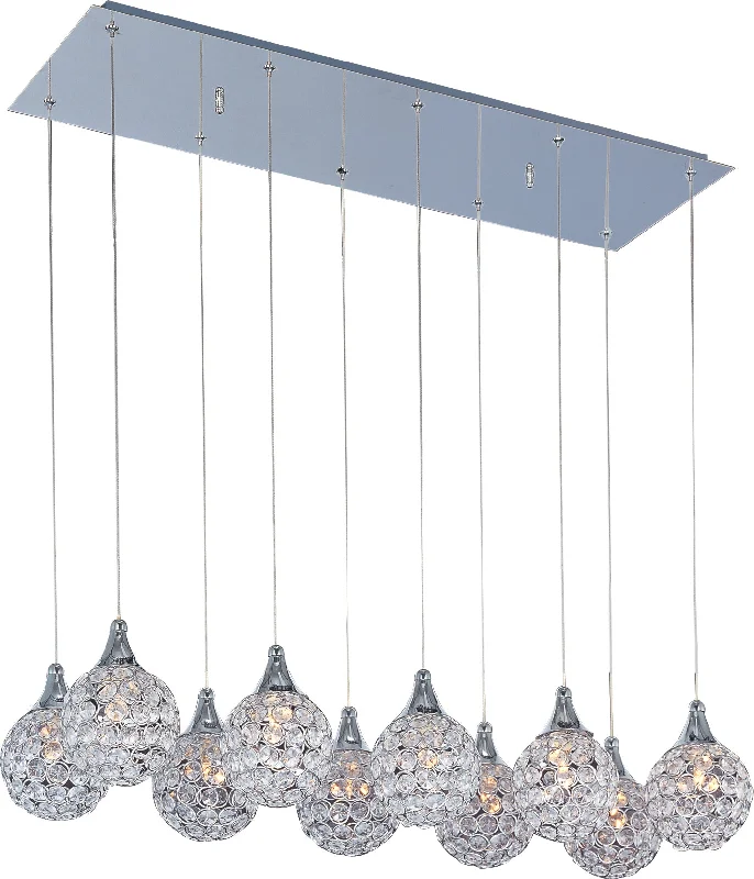 Indian - Themed Ceiling Lights with Intricate Filigree and Mirror WorkCeiling - Mounted Chandeliers with Remote ControlBrilliant 10-Light Pendant