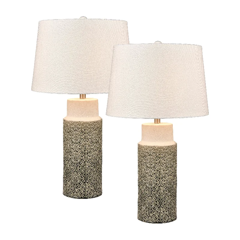 leather table lamps with a distressed texture for a rugged charmleather table lamps with a distressed texture for a rugged charmTula 30" High 1-Light Table Lamp (Set of 2)