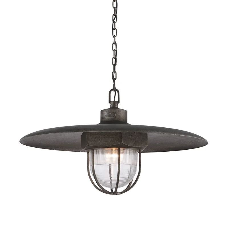 Metal Ceiling Lights in Brass, Copper, Stainless Steel, and IronACME 1LT PENDANT LARGE