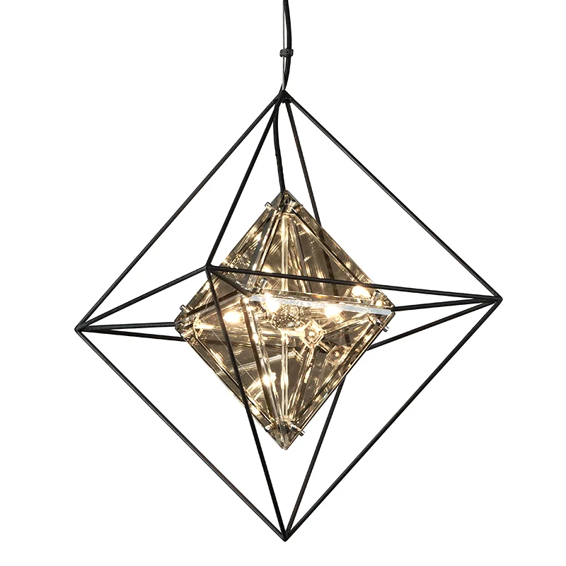 Art Deco Ceiling Lights with Geometric Patterns and Metallic FinishesChandeliers for Art Enthusiasts Who Appreciate Unique Lighting DesignsEPIC 4LT PENDANT SMALL