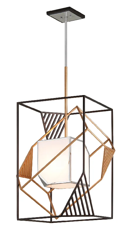 Japanese - Inspired Ceiling Lights with Shoji - Screen - like DiffusersChandeliers with Multiple Arms for a Dramatic LookCUBIST 1LT PENDANT