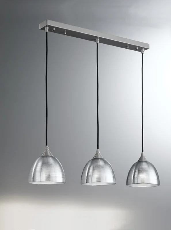 Retro Ceiling Lights Inspired by the 1950s and 1960s DesignDimmable Chandeliers for Adjustable LightingGolspie Small Translucent Silver Glass Multi Pendant - ID 4912