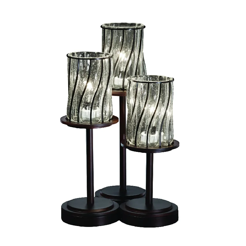 leather table lamps with a distressed texture for a rugged charmleather table lamps with a distressed texture for a rugged charmThree Light Table Lamp