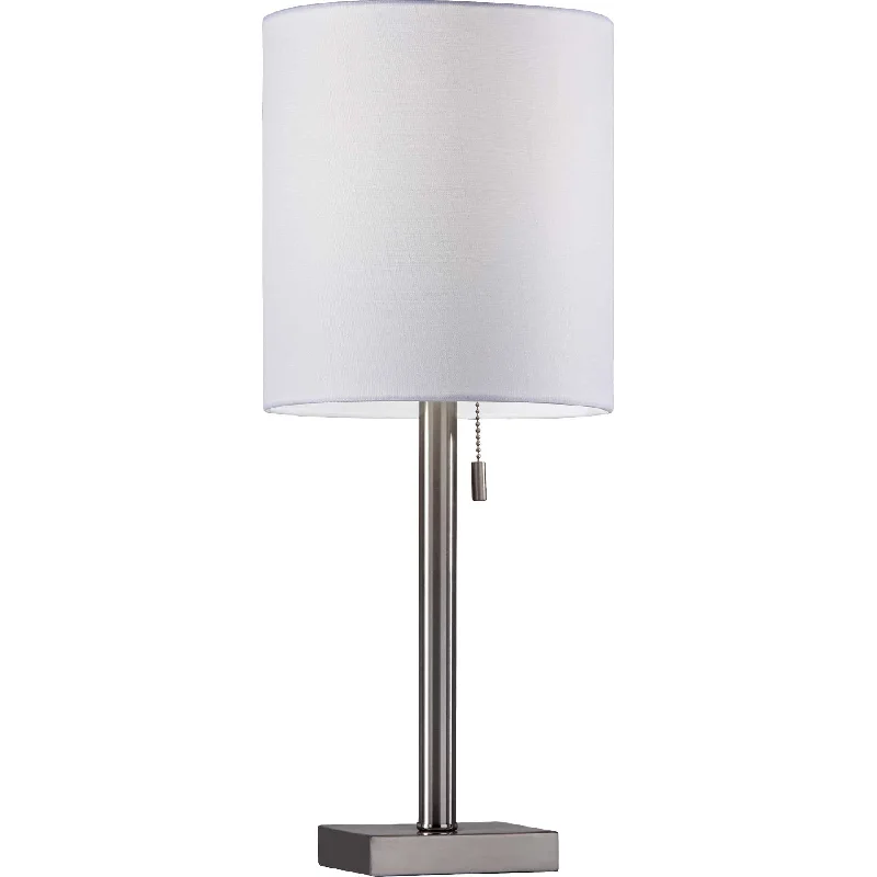 wooden table lamps with natural grain for a warm and organic feelwooden table lamps with natural grain for a warm and organic feelLille Table Lamp Brushed Steel