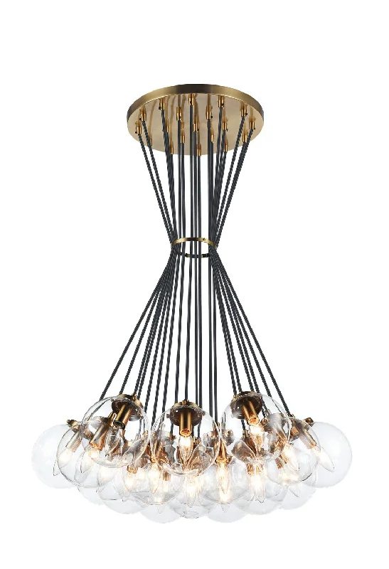 Tropical - Themed Ceiling Lights with Palm - Leaf Shapes and Rattan WrapsMid - Priced Chandeliers with Good Quality and DesignThe Bougie 19 Light Chandelier