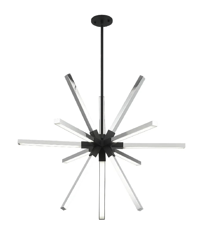 Contemporary Ceiling Lights with Unique, Abstract ShapesDimmable Chandeliers for Adjustable LightingAsterisk 12 Light Pendant