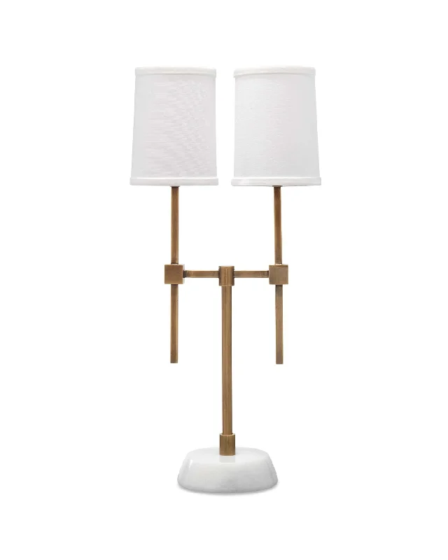 wooden table lamps with natural grain for a warm and organic feelwooden table lamps with natural grain for a warm and organic feelMinerva Twin Shade Console Lamp