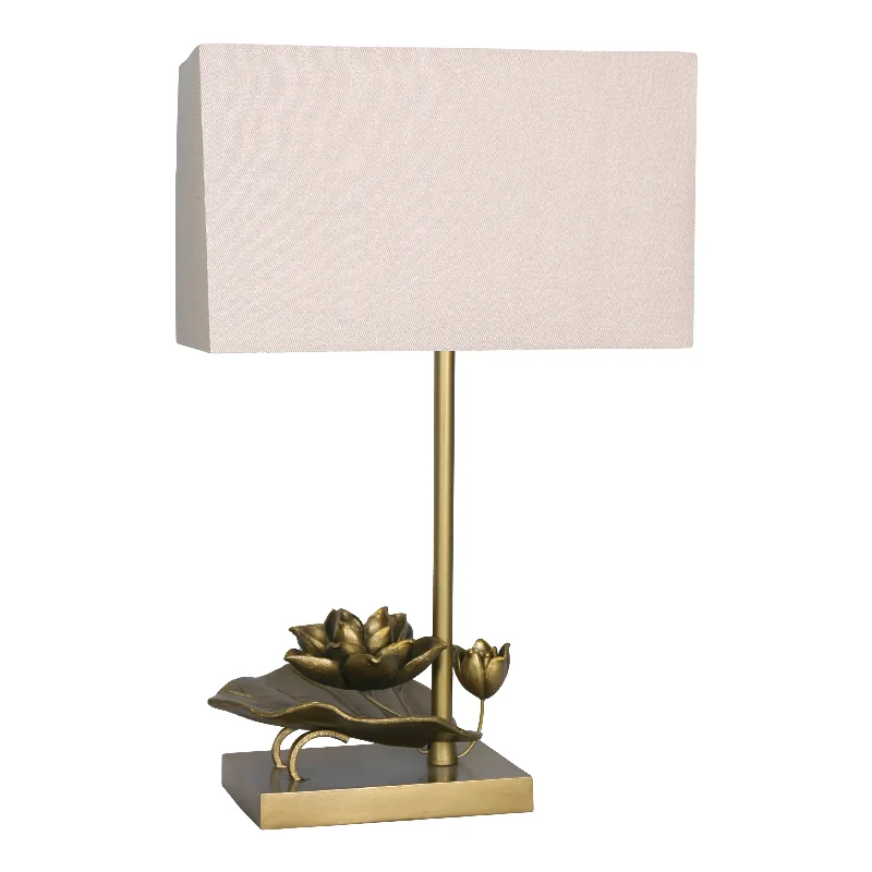 wooden table lamps with natural grain for a warm and organic feelwooden table lamps with natural grain for a warm and organic feelPOLY 28" LOTUS TABLE LAMP, GOLD