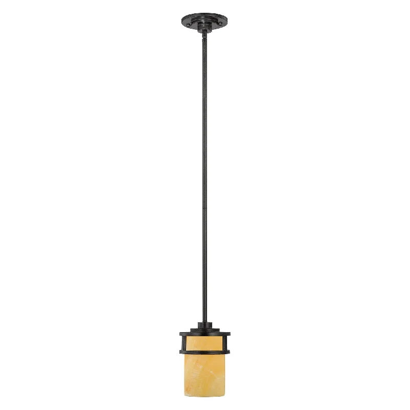 Gothic Ceiling Lights with Dark Metalwork and Pointed ArchesDornoch 1 Light Mini Pendant Light - ID 9125