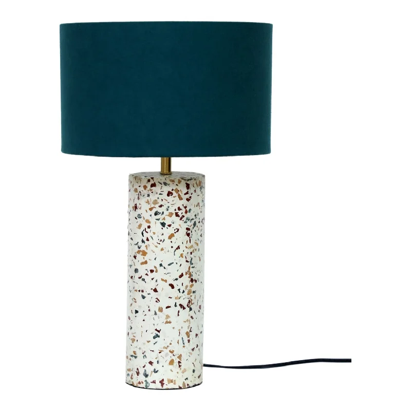 bohemian table lamps with colorful patterns for eclectic bedroomsbohemian table lamps with colorful patterns for eclectic bedroomsTerrazzo Cylinder Table Lamp