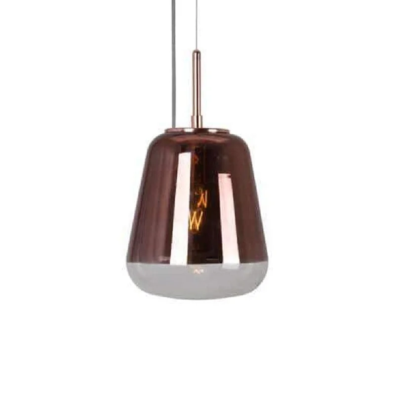 Industrial Style Ceiling Lights with Exposed Bulbs and Metal CagesWood Chandeliers with Natural Wood GrainToledo Pendant Copper